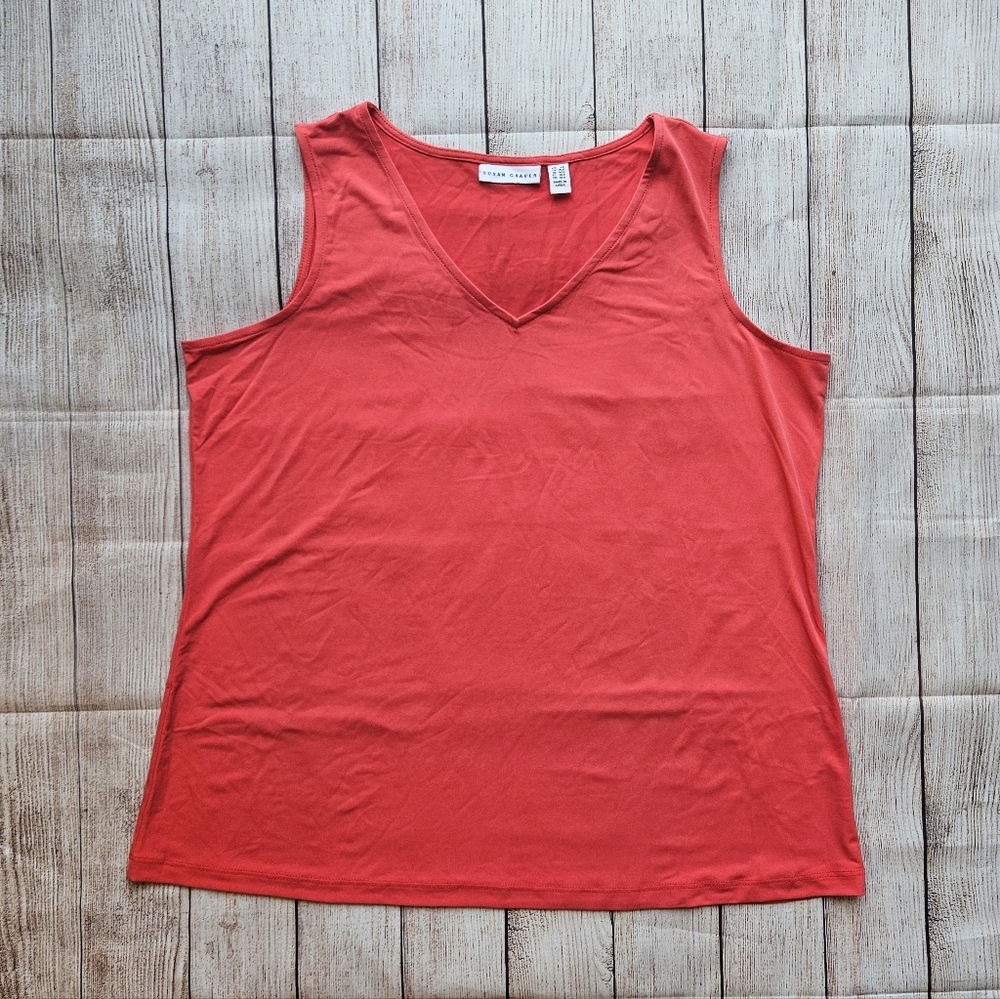 Susan Graver Coral Tank Top